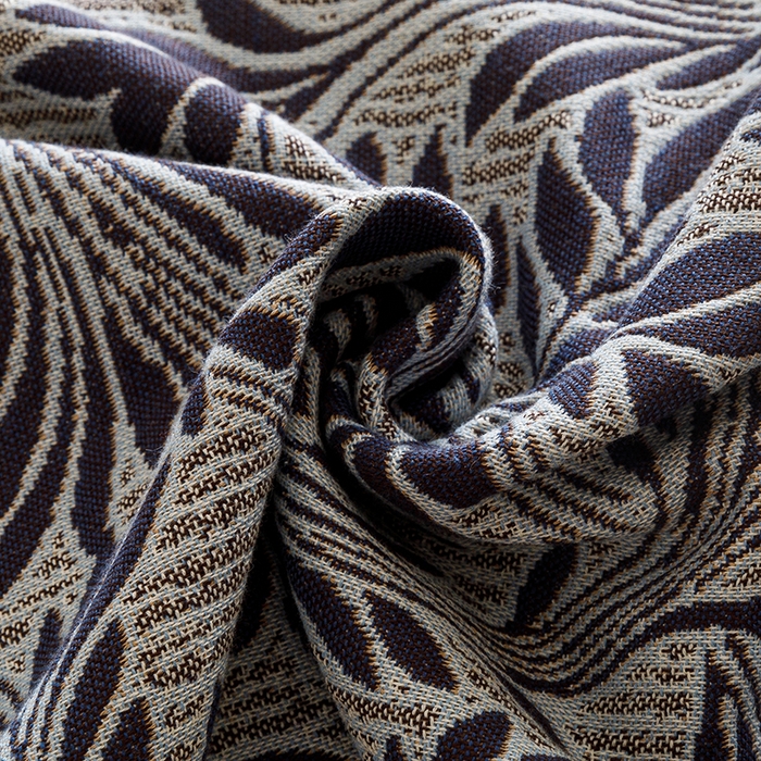 91家纺网 家纺一手货源 找家纺 悦然毛巾被 2025新款全棉四层提花纱布美拉德凤格枕套 蔓叶蓝