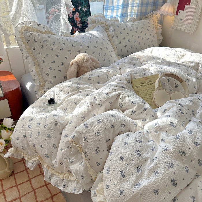 91家纺网 家纺一手货源 找家纺 阿曼达 2025新款法式双边印花花边款四件套 法式双边-夜曲