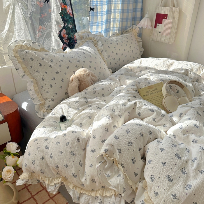 91家纺网 家纺一手货源 找家纺 阿曼达 2025新款法式双边印花花边款四件套 法式双边-夜曲