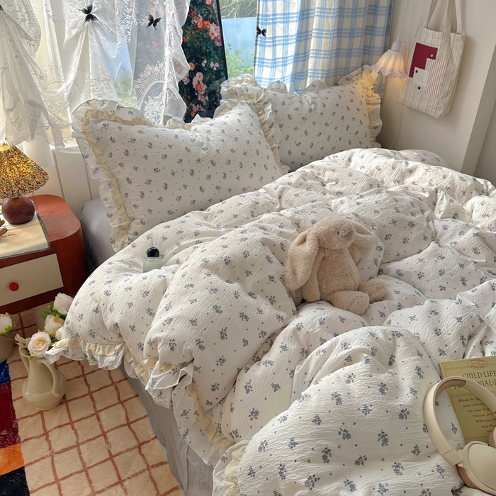 91家纺网 家纺一手货源 找家纺 阿曼达 2025新款法式双边印花花边款四件套 法式双边-夜曲