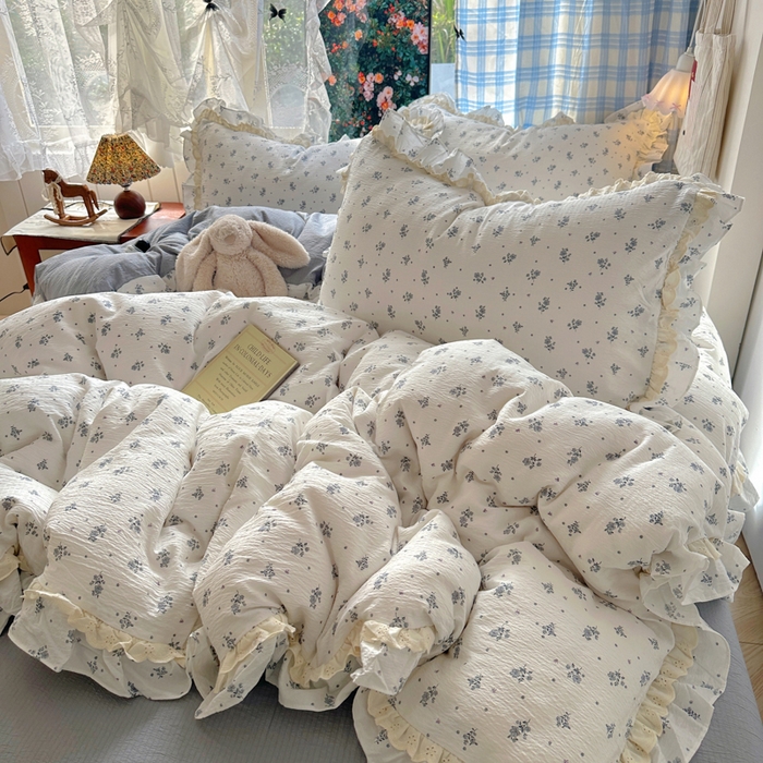 91家纺网 家纺一手货源 找家纺 阿曼达 2025新款法式双边印花花边款四件套 法式双边-夜曲