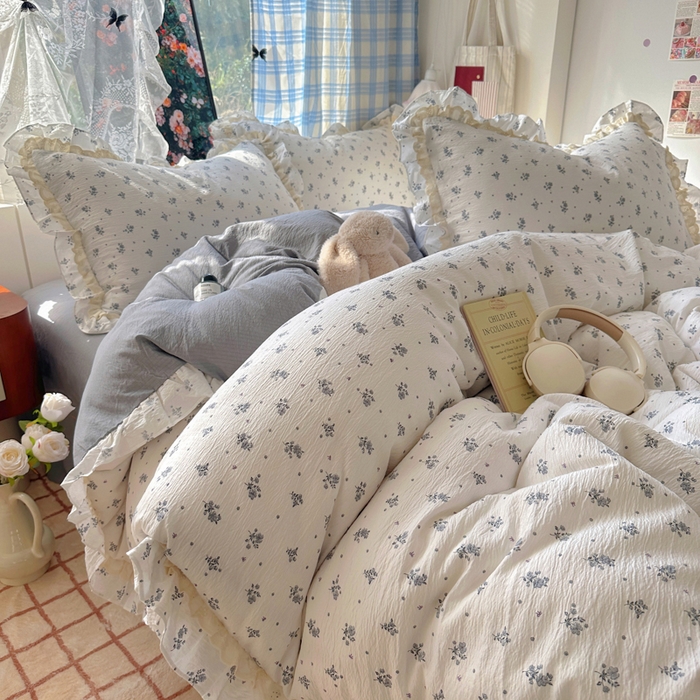 91家纺网 家纺一手货源 找家纺 阿曼达 2025新款法式双边印花花边款四件套 法式双边-夜曲