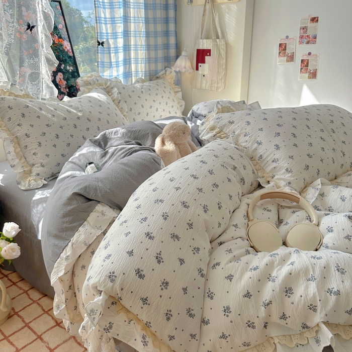 91家纺网 家纺一手货源 找家纺 阿曼达 2025新款法式双边印花花边款四件套 法式双边-夜曲