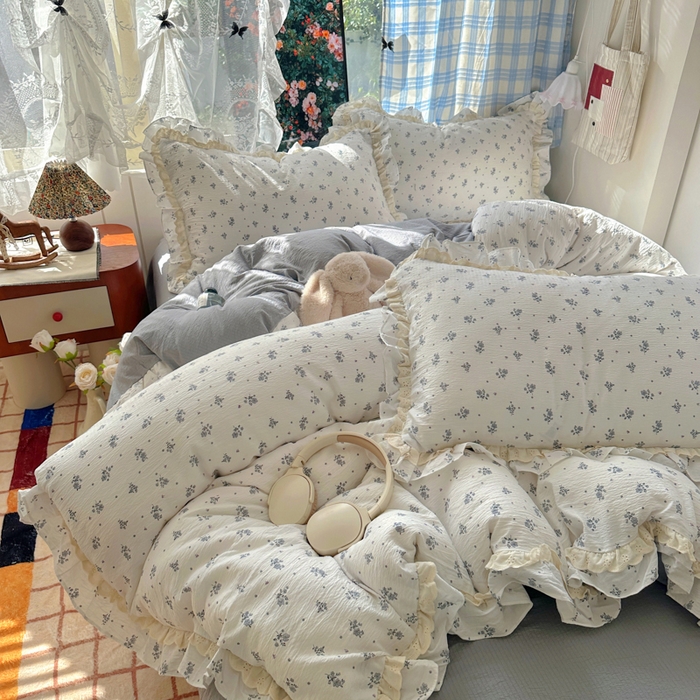 91家纺网 家纺一手货源 找家纺 阿曼达 2025新款法式双边印花花边款四件套 法式双边-夜曲