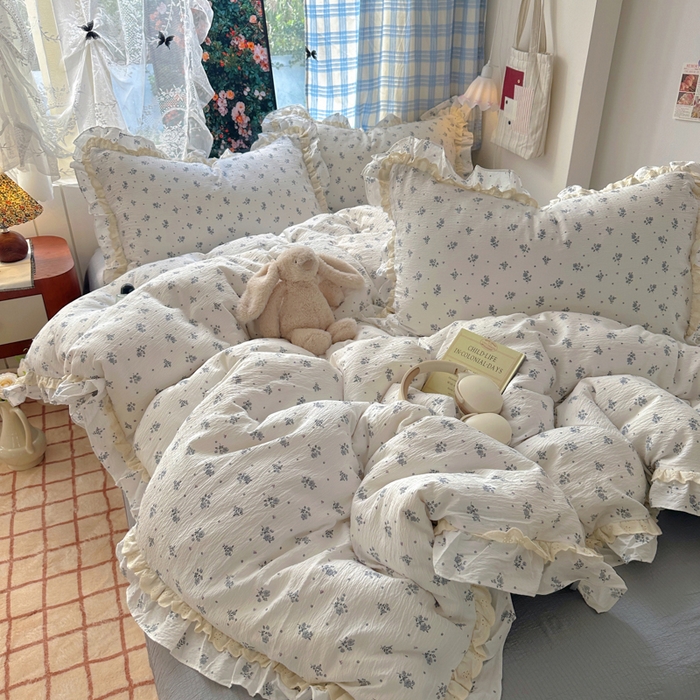 91家纺网 家纺一手货源 找家纺 阿曼达 2025新款法式双边印花花边款四件套 法式双边-夜曲