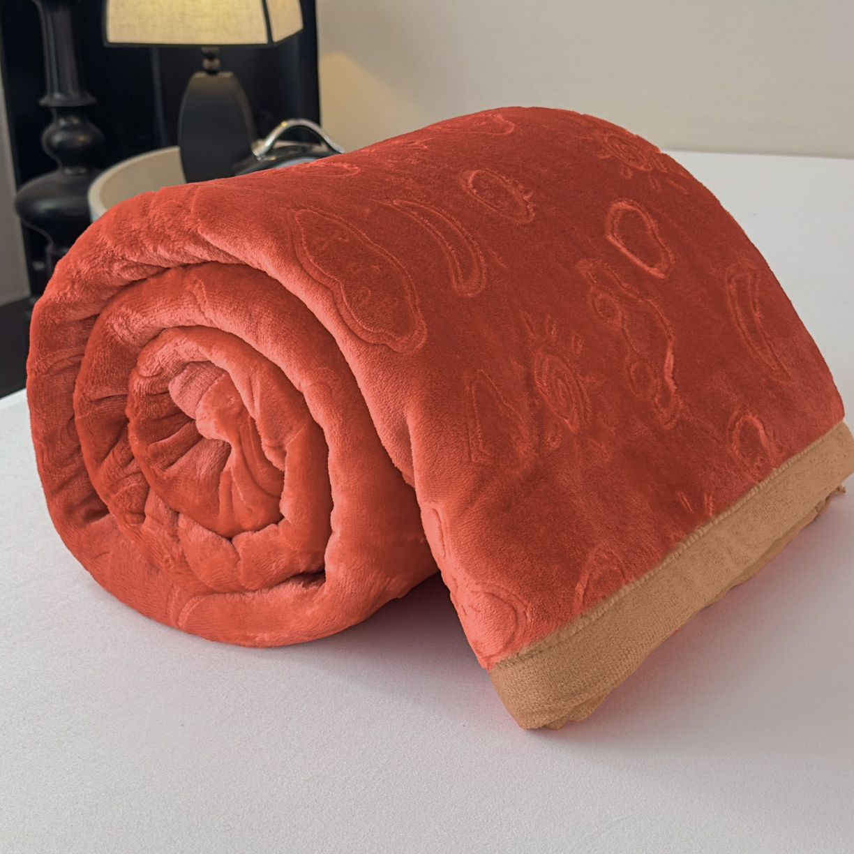 91家纺网 家纺一手货源 找家纺 悦织湾家纺 2025新款加厚星星月岁云毯轻奢时尚毛毯盖毯四季毯被子跨境外贸出口直播热销款 星星月岁云毯酒红