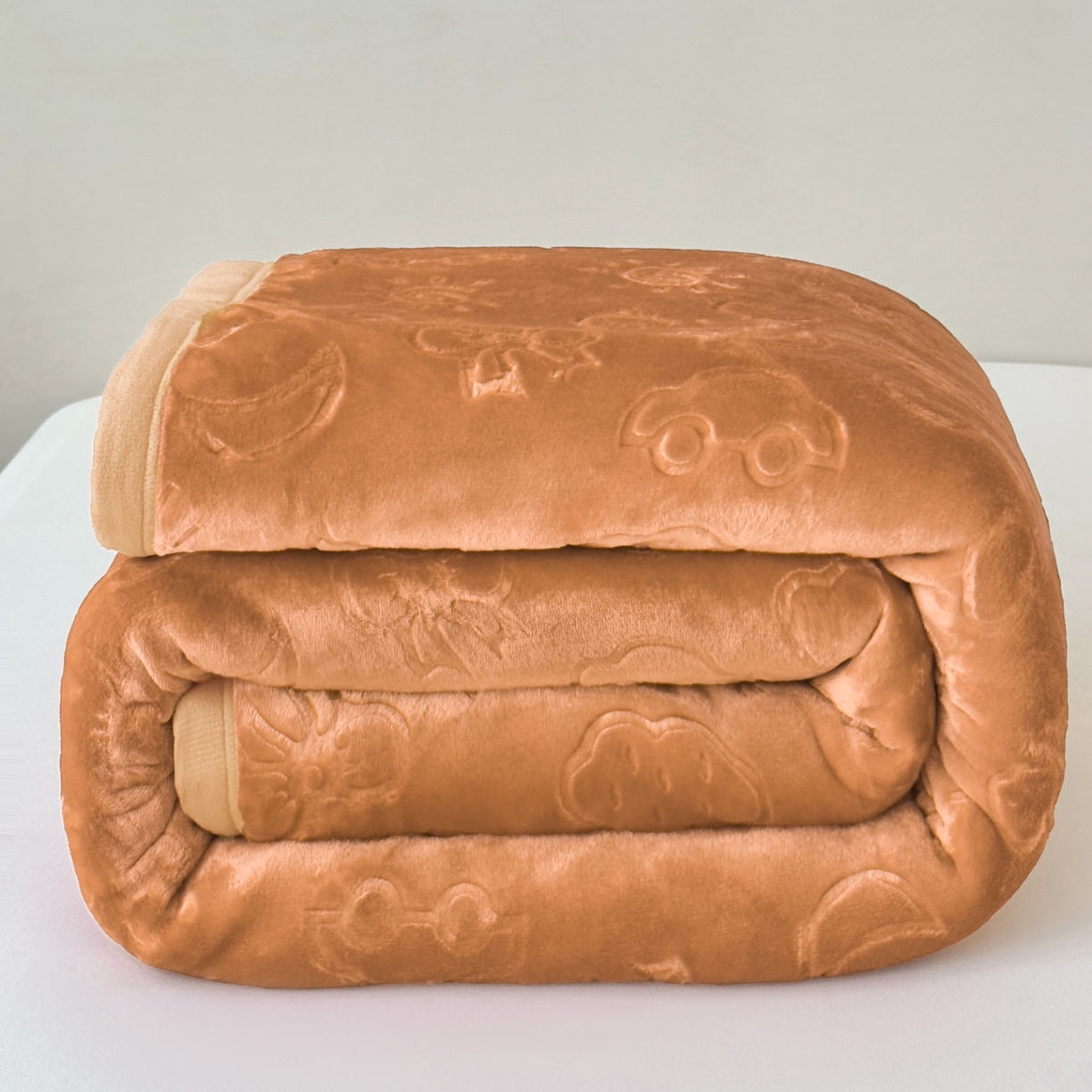 91家纺网 家纺一手货源 找家纺 悦织湾家纺 2025新款加厚星星月岁云毯轻奢时尚毛毯盖毯四季毯被子跨境外贸出口直播热销款 星星月岁云毯浅咖