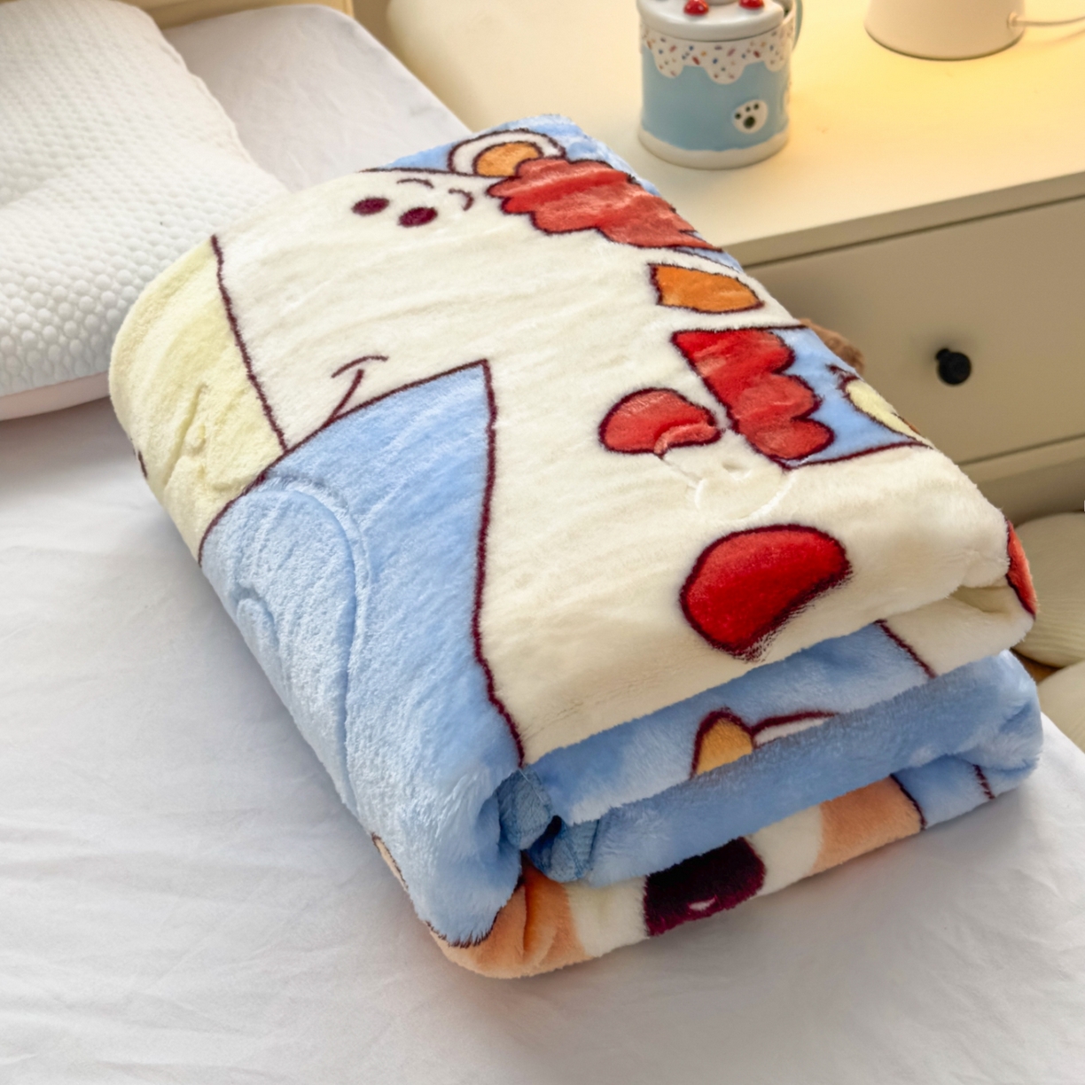 91家纺网 家纺一手货源 找家纺 （总）悦织湾家纺 2025新款拉舍尔双层云绒童毯毯子卡通休闲沙发盖毯毛毯儿童婴幼儿宝宝小毯子