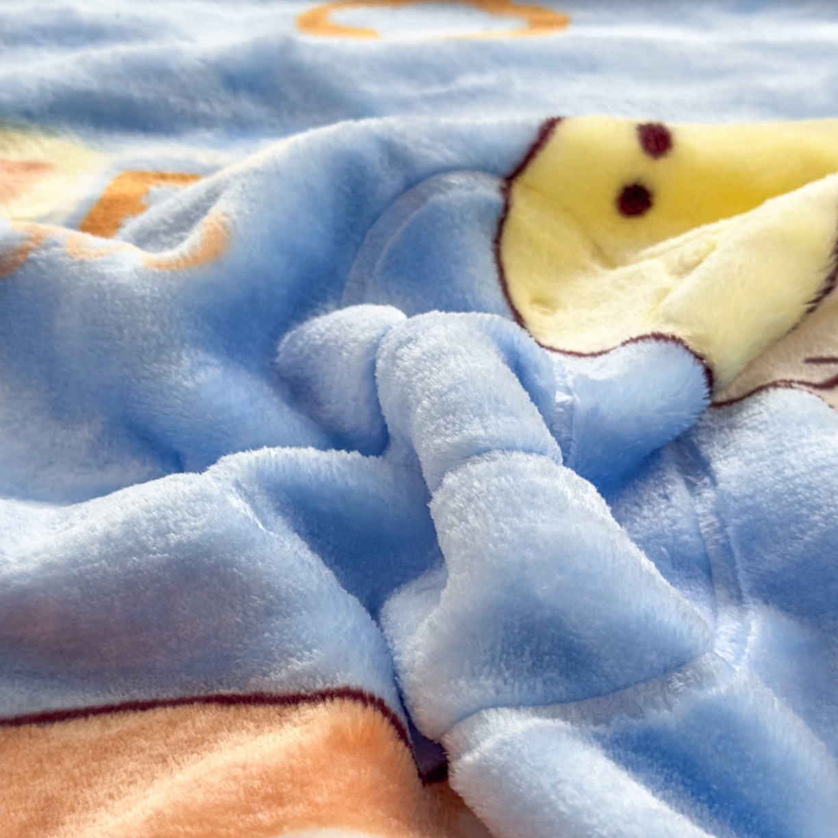 91家纺网 家纺一手货源 找家纺 悦织湾家纺 2025新款拉舍尔双层云绒童毯毯子卡通休闲沙发盖毯毛毯儿童婴幼儿宝宝小毯子 宝宝乐园5#蓝