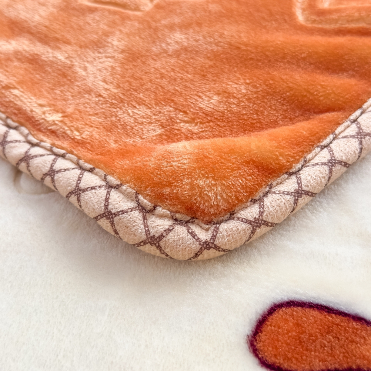 91家纺网 家纺一手货源 找家纺 悦织湾家纺 2025新款拉舍尔双层云绒童毯毯子卡通休闲沙发盖毯毛毯儿童婴幼儿宝宝小毯子 宝宝乐园7#卡桔色