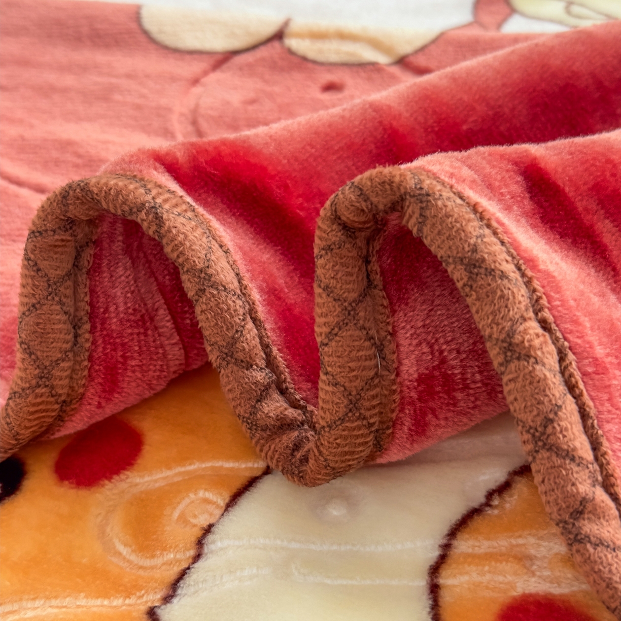 91家纺网 家纺一手货源 找家纺 悦织湾家纺 2025新款拉舍尔双层云绒童毯毯子卡通休闲沙发盖毯毛毯儿童婴幼儿宝宝小毯子 可爱小熊21#咖啡色