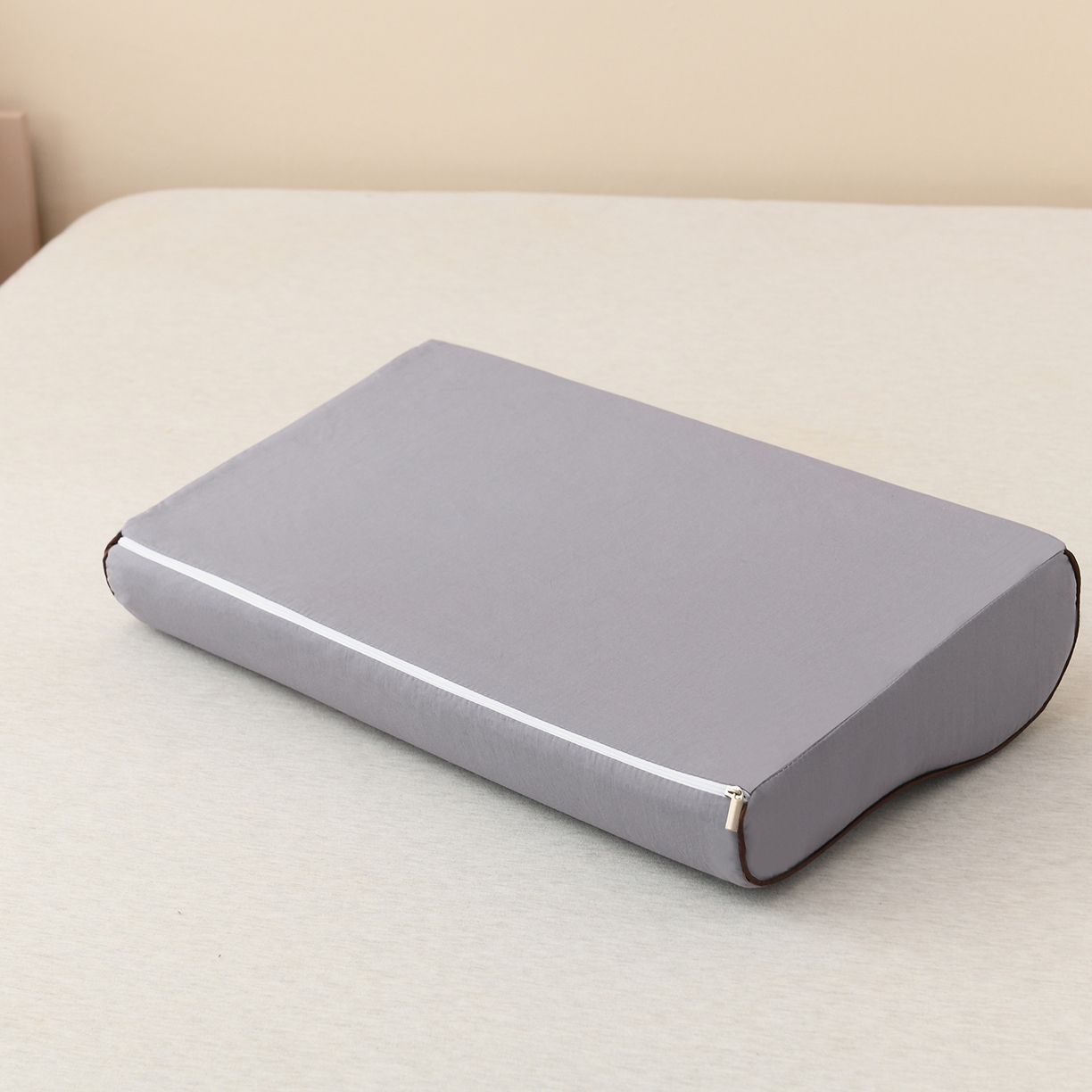 91家纺网 家纺一手货源 找家纺 小猫派 2025新款水洗棉枕套 灰樱桃