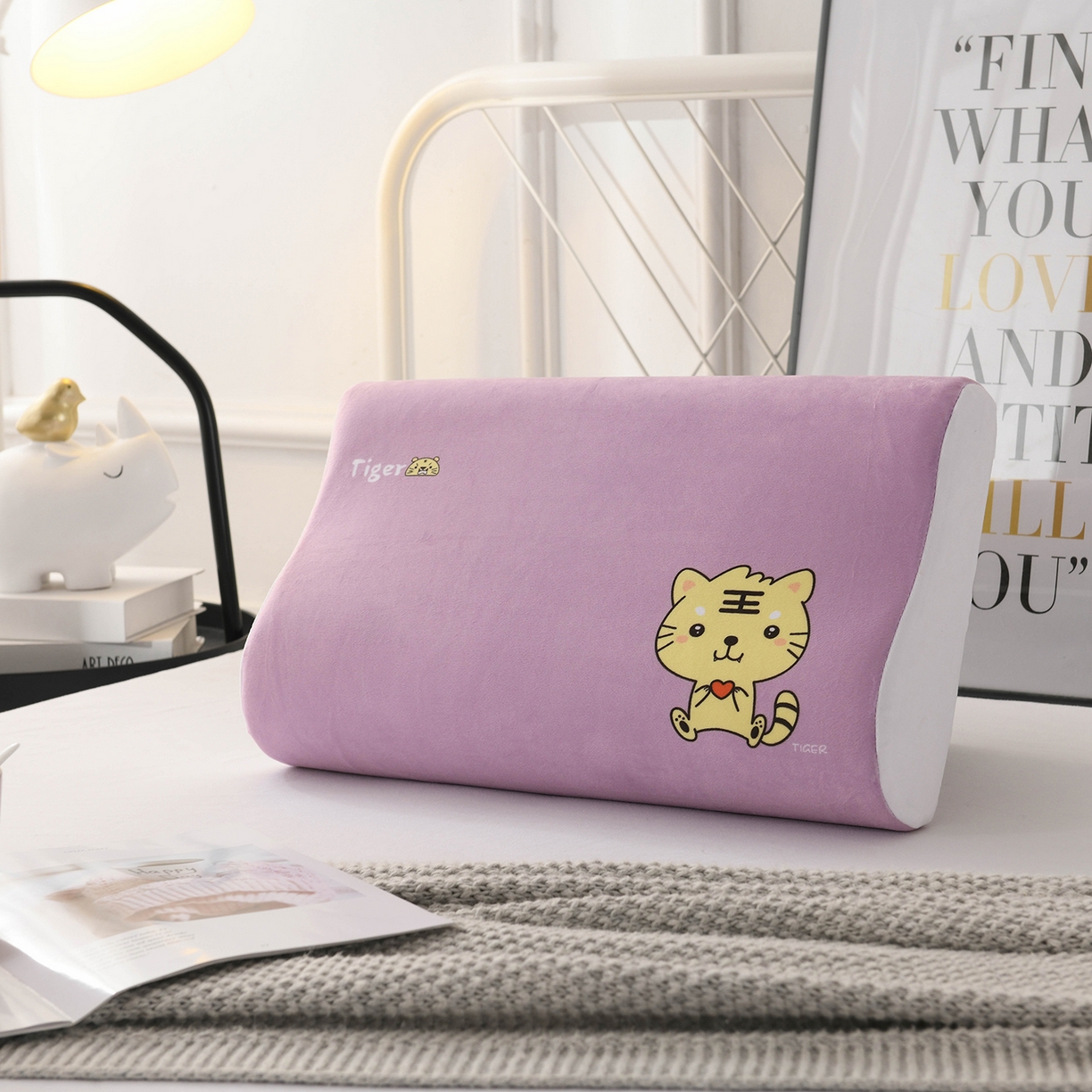 91家纺网 家纺一手货源 找家纺 （总）小猫派 2025新款水晶绒12生肖枕套