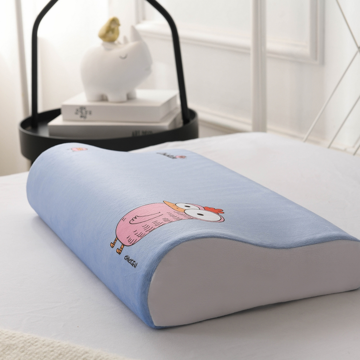 91家纺网 家纺一手货源 找家纺 小猫派 2025新款水晶绒12生肖枕套 鸡