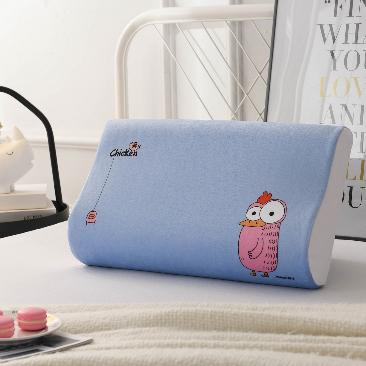 91家纺网 家纺一手货源 找家纺 小猫派 2025新款水晶绒12生肖枕套 鸡