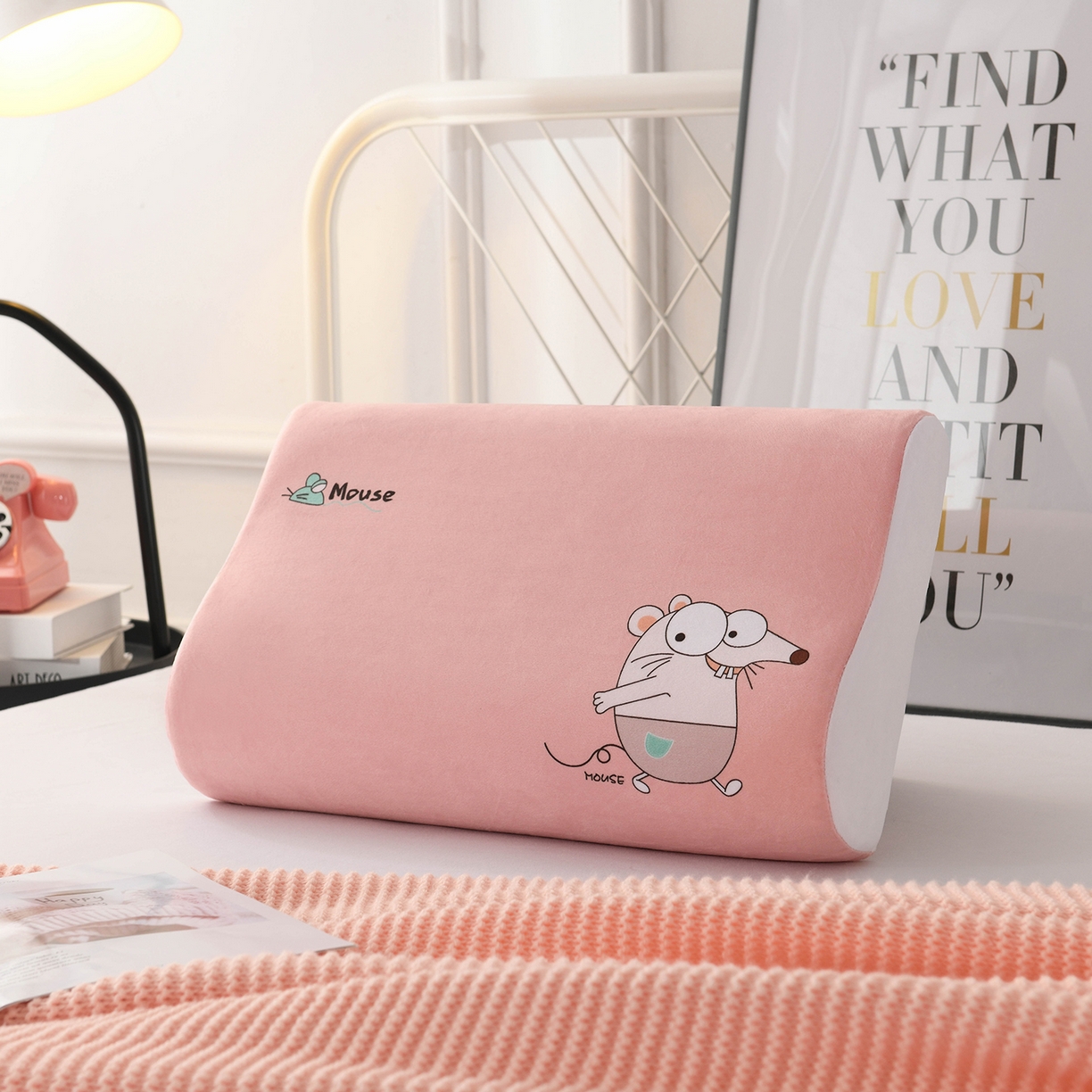 小猫派 2025新款水晶绒12生肖枕套 老鼠