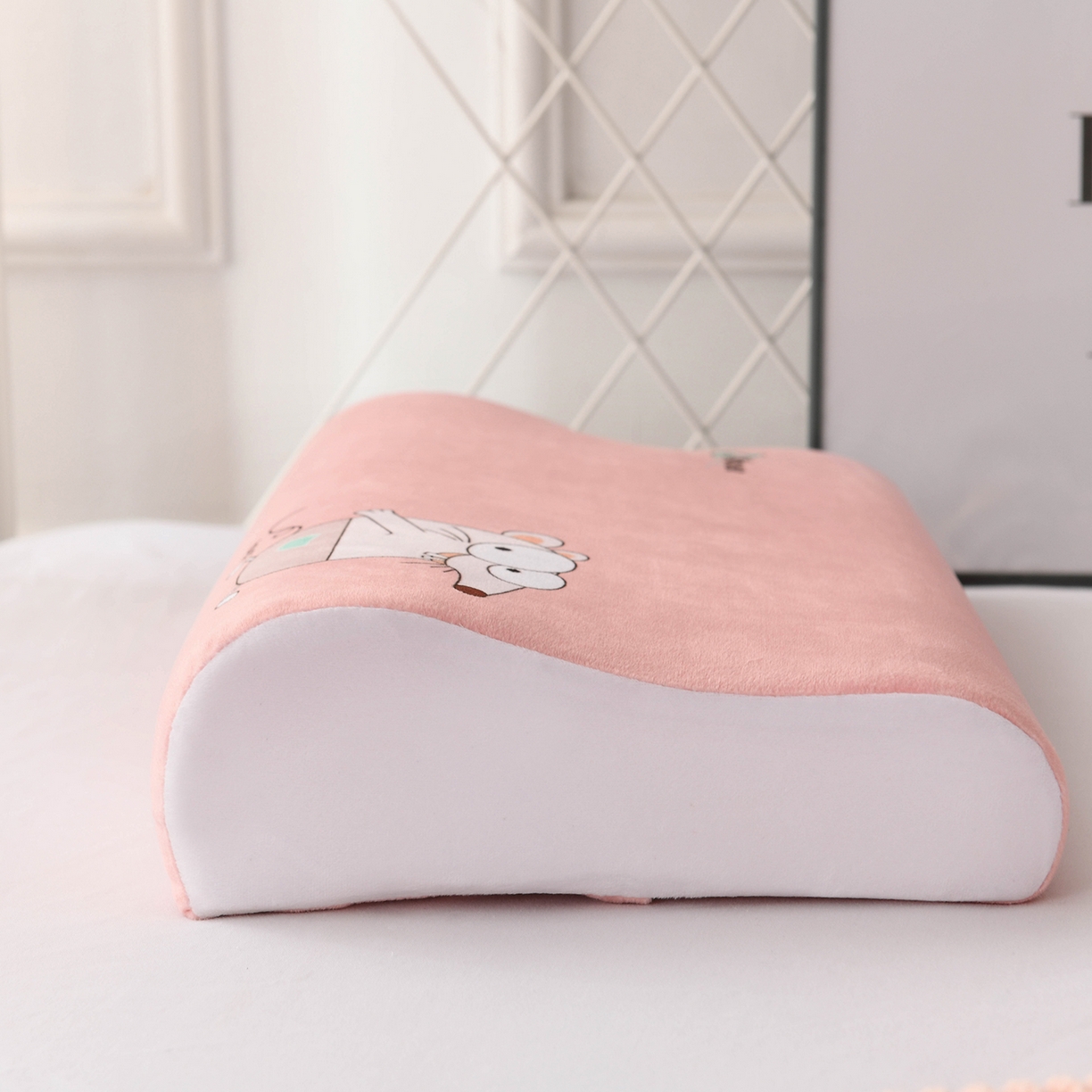 91家纺网 家纺一手货源 找家纺 小猫派 2025新款水晶绒12生肖枕套 老鼠