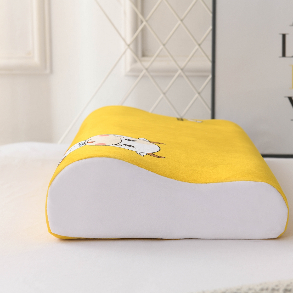 91家纺网 家纺一手货源 找家纺 小猫派 2025新款水晶绒12生肖枕套 牛