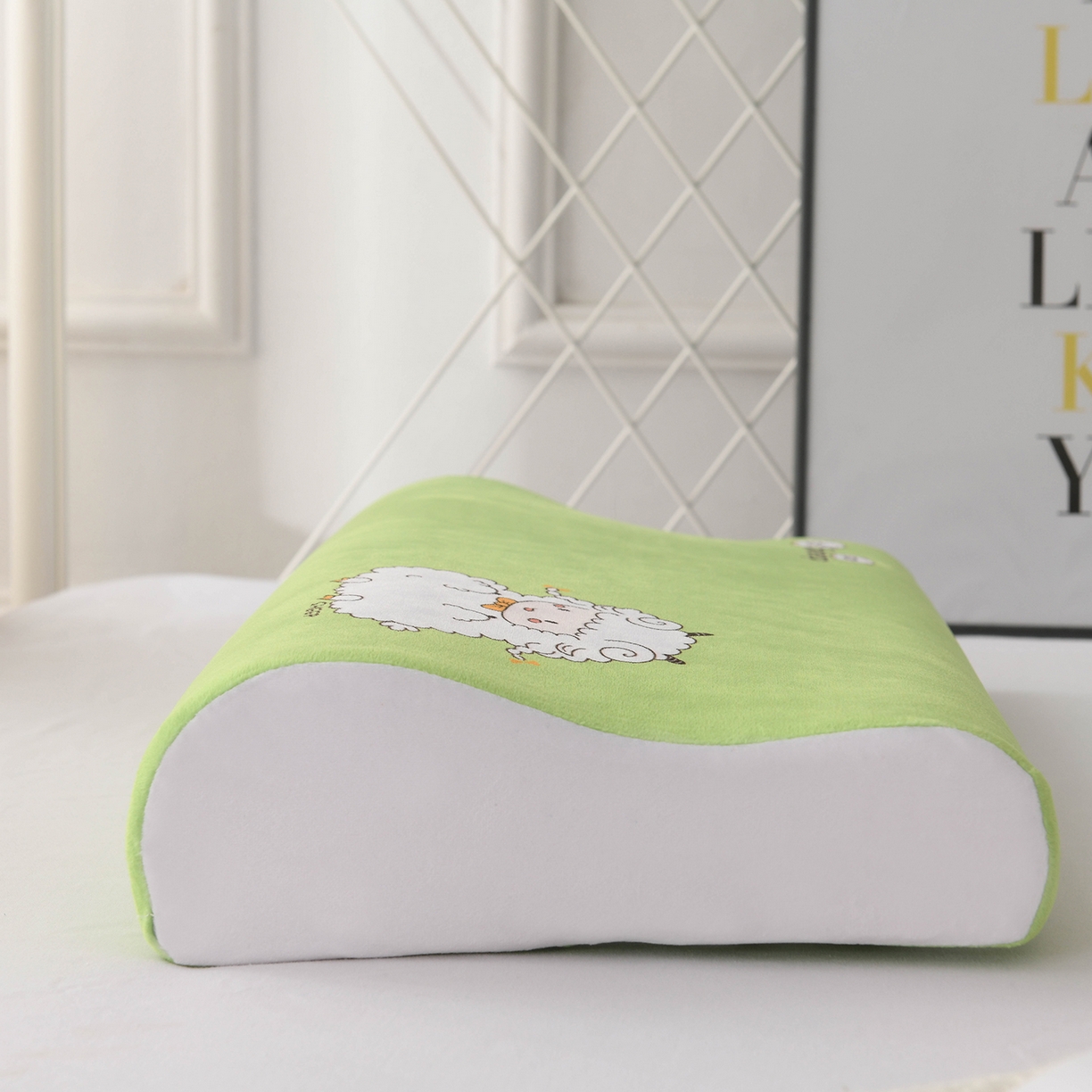 91家纺网 家纺一手货源 找家纺 小猫派 2025新款水晶绒12生肖枕套 羊