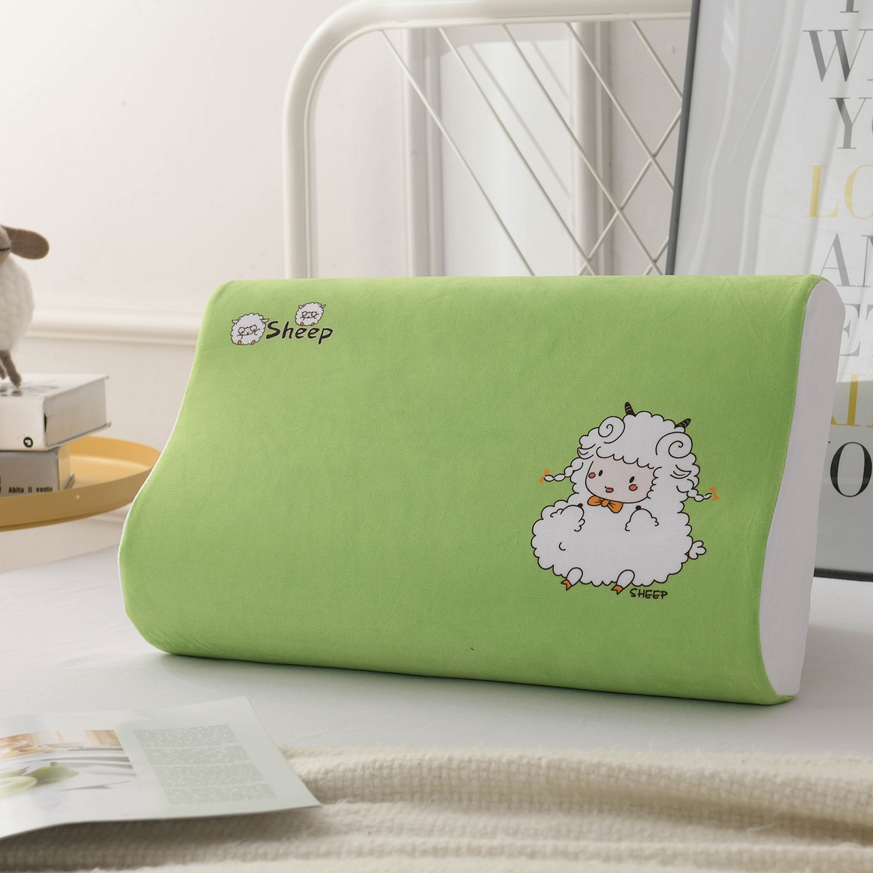 91家纺网 家纺一手货源 找家纺 小猫派 2025新款水晶绒12生肖枕套 羊