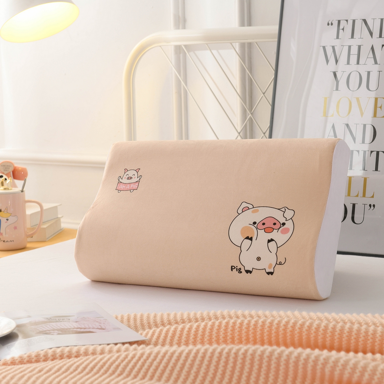 小猫派 2025新款水晶绒12生肖枕套 猪