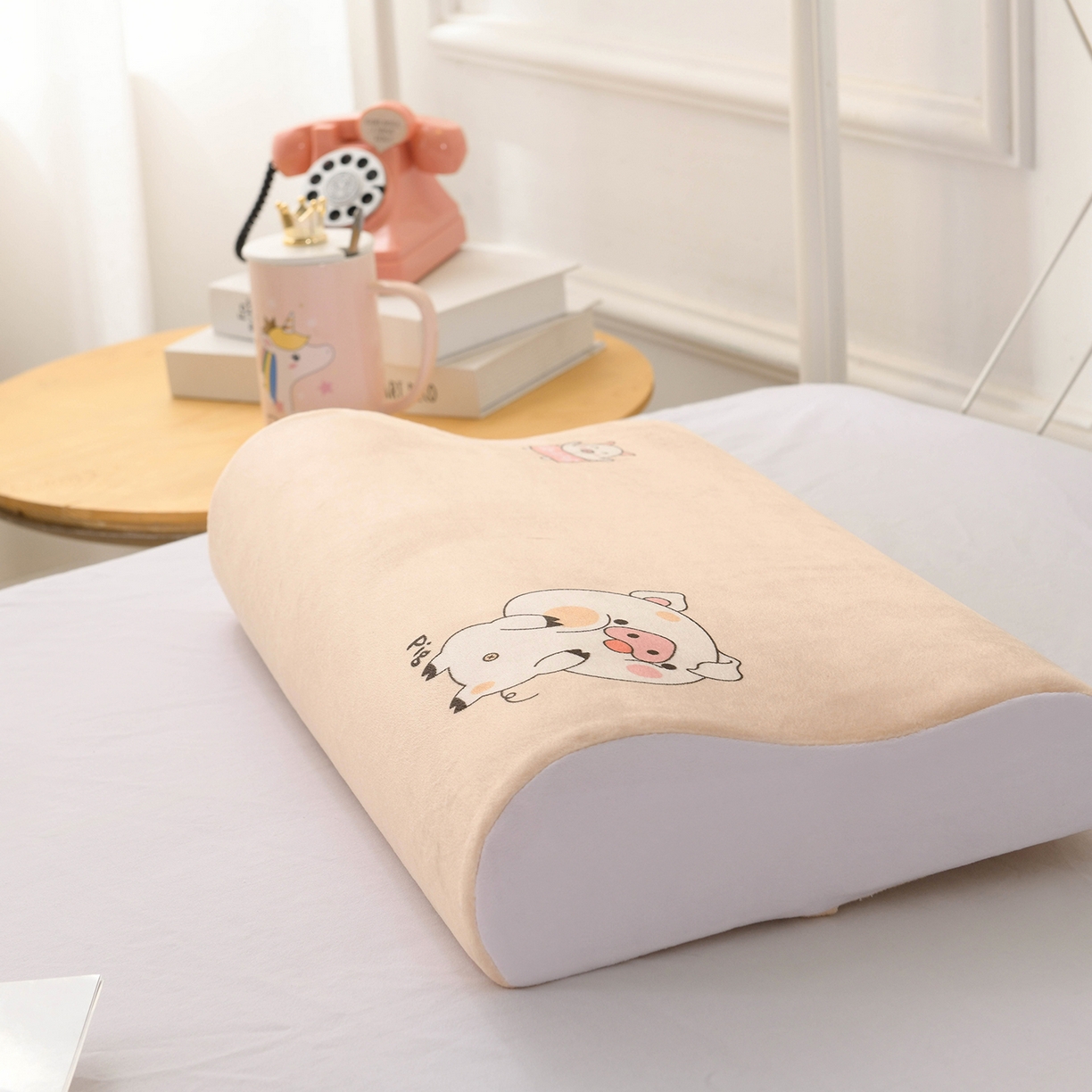 91家纺网 家纺一手货源 找家纺 小猫派 2025新款水晶绒12生肖枕套 猪