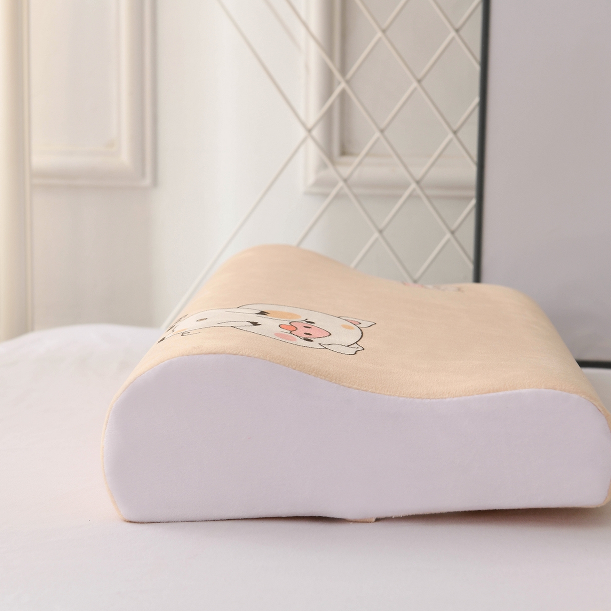 91家纺网 家纺一手货源 找家纺 小猫派 2025新款水晶绒12生肖枕套 猪