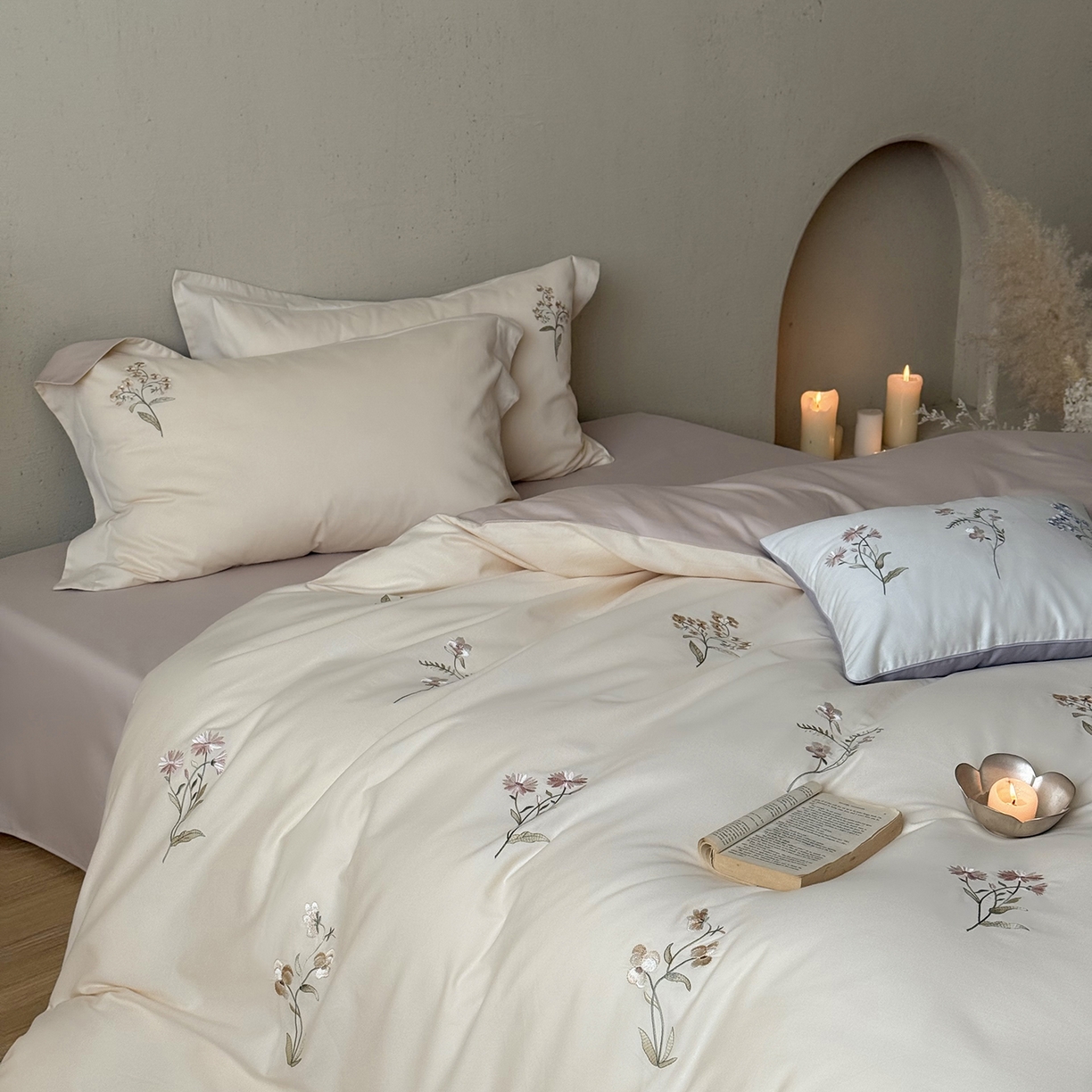 91家纺网 家纺一手货源 找家纺 佳汐蓝家纺 2025秋冬新款磨毛四件套系列 芙莉雅