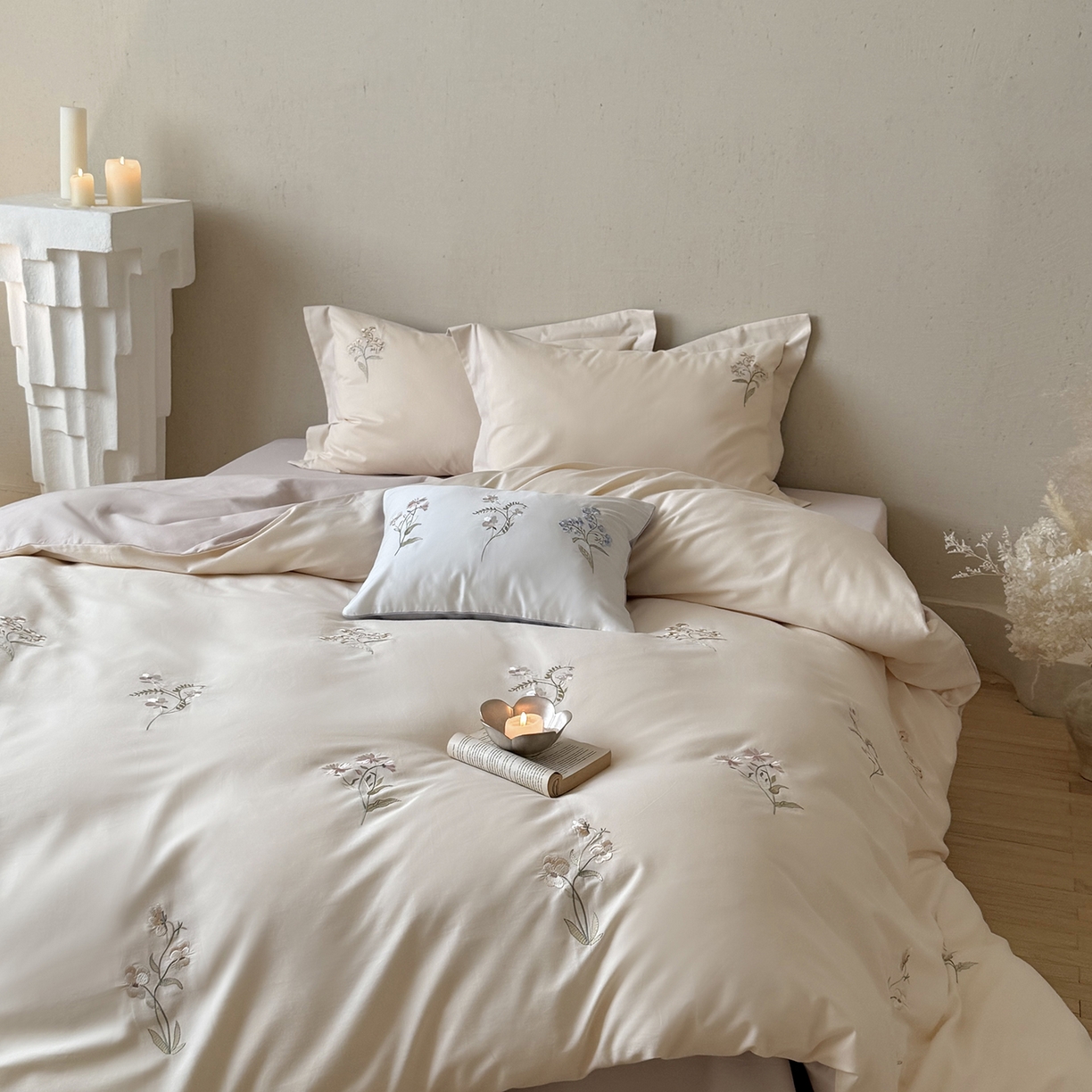 91家纺网 家纺一手货源 找家纺 佳汐蓝家纺 2025秋冬新款磨毛四件套系列 芙莉雅