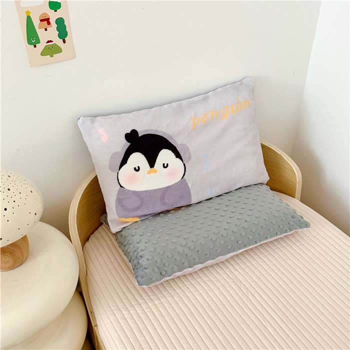 91家纺网 家纺一手货源 找家纺 （总）萌宝家纺 2025新款儿童牛奶绒豆豆单品枕套