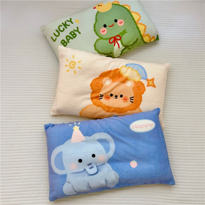 91家纺网 家纺一手货源 找家纺 （总）萌宝家纺 2025新款儿童牛奶绒豆豆单品枕套