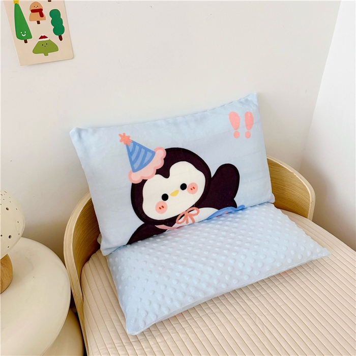 91家纺网 家纺一手货源 找家纺 （总）萌宝家纺 2025新款儿童牛奶绒豆豆单品枕套