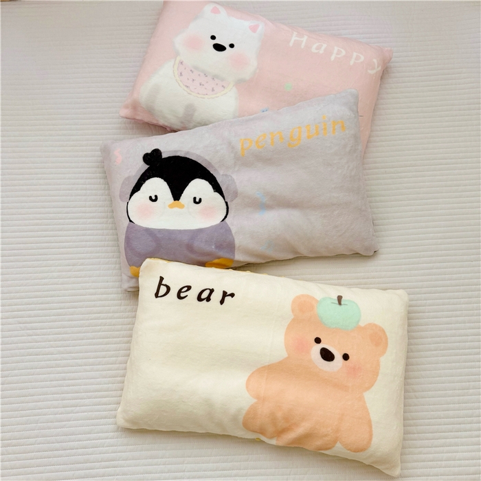 91家纺网 家纺一手货源 找家纺 （总）萌宝家纺 2025新款儿童牛奶绒豆豆单品枕套