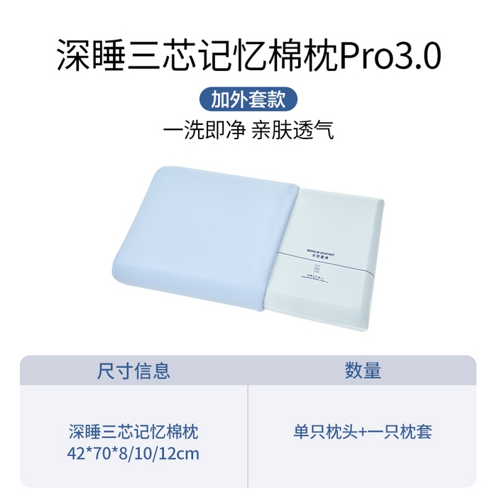 91家纺网 家纺一手货源 找家纺 （总）唯爱品 2026新款深睡三芯记忆枕三芯Pro3.0枕头枕芯