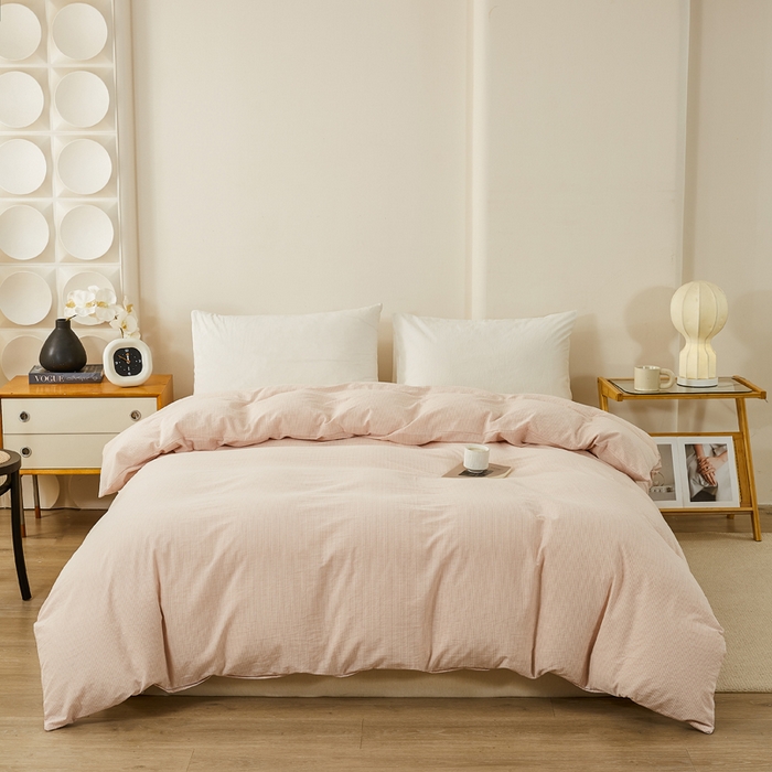 91家纺网 家纺一手货源 找家纺 （总）润肤居 2025新款色织水洗棉系列被套单件被套单品单被套