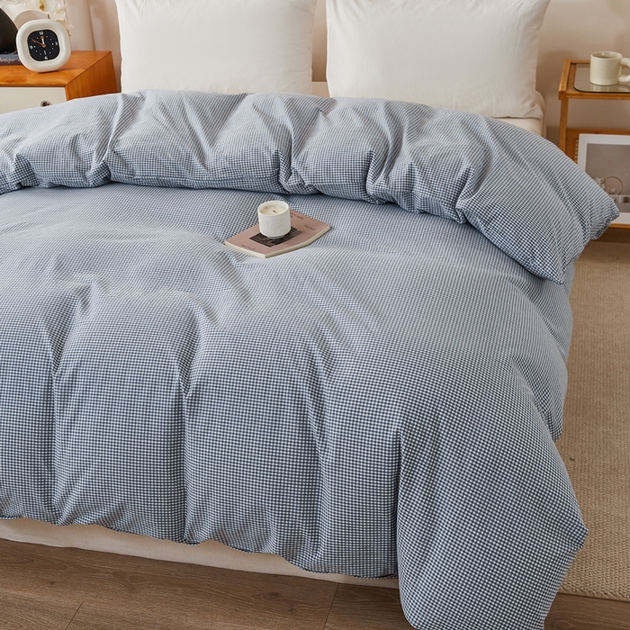 91家纺网 家纺一手货源 找家纺 （总）九沐良品 2025新款全棉色织水洗棉四件套