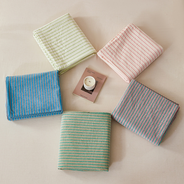 91家纺网 家纺一手货源 找家纺 （总）九沐良品 2025新款全棉色织水洗棉四件套