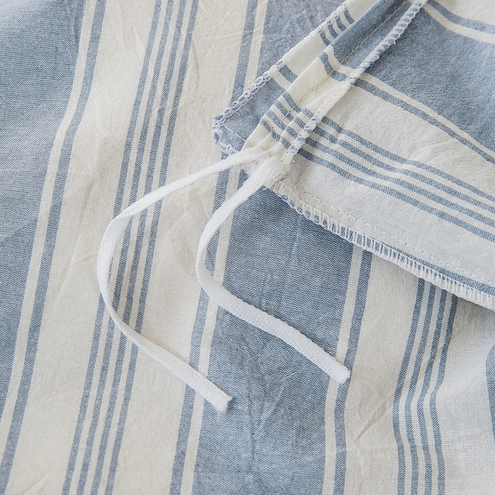 91家纺网 家纺一手货源 找家纺 九沐良品 2025新款全棉色织水洗棉四件套 拉斐尔-兰