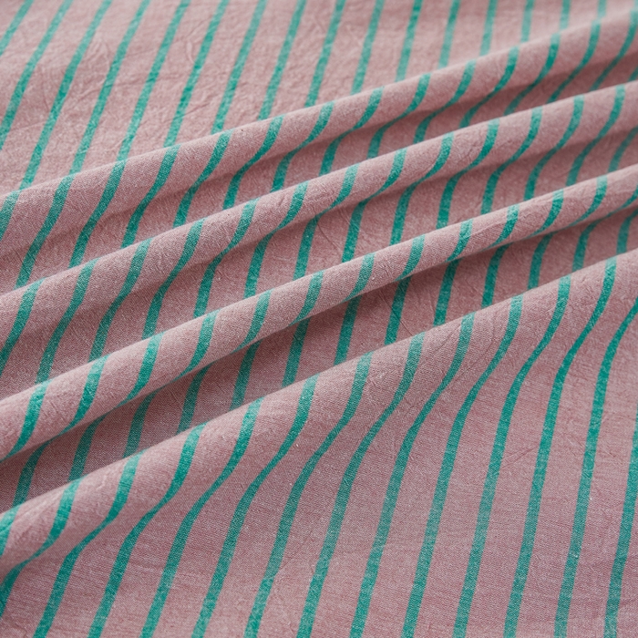 91家纺网 家纺一手货源 找家纺 九沐良品 2025新款全棉色织水洗棉四件套 维克多粉