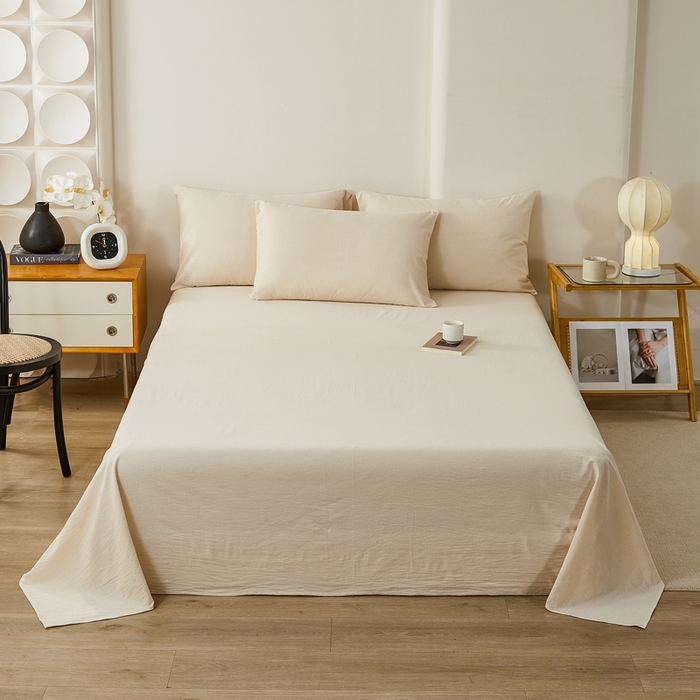 91家纺网 家纺一手货源 找家纺 （总）润肤居 2025新款全棉色织水洗棉系列四件套