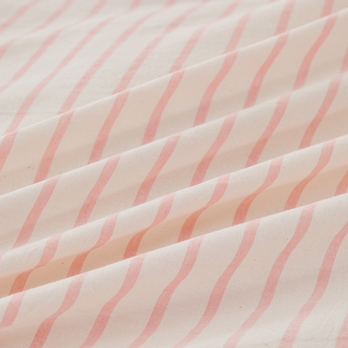 91家纺网 家纺一手货源 找家纺 润肤居 2025新款全棉色织水洗棉系列四件套 青春-粉