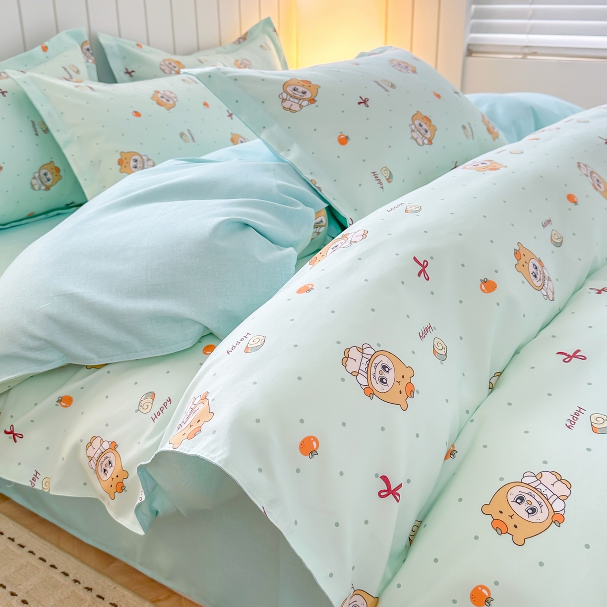 91家纺网 家纺一手货源 找家纺 （总）简冠家纺 2025新款印花植物羊绒磨毛四件套