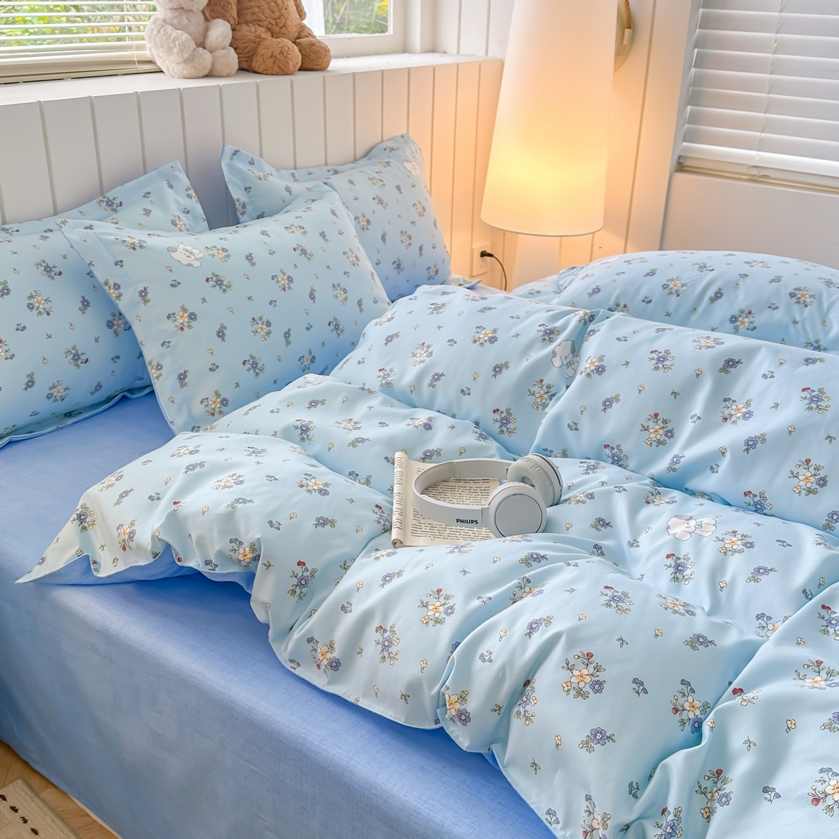 91家纺网 家纺一手货源 找家纺 简冠家纺 2025新款印花植物羊绒磨毛四件套 嘟嘟宝贝