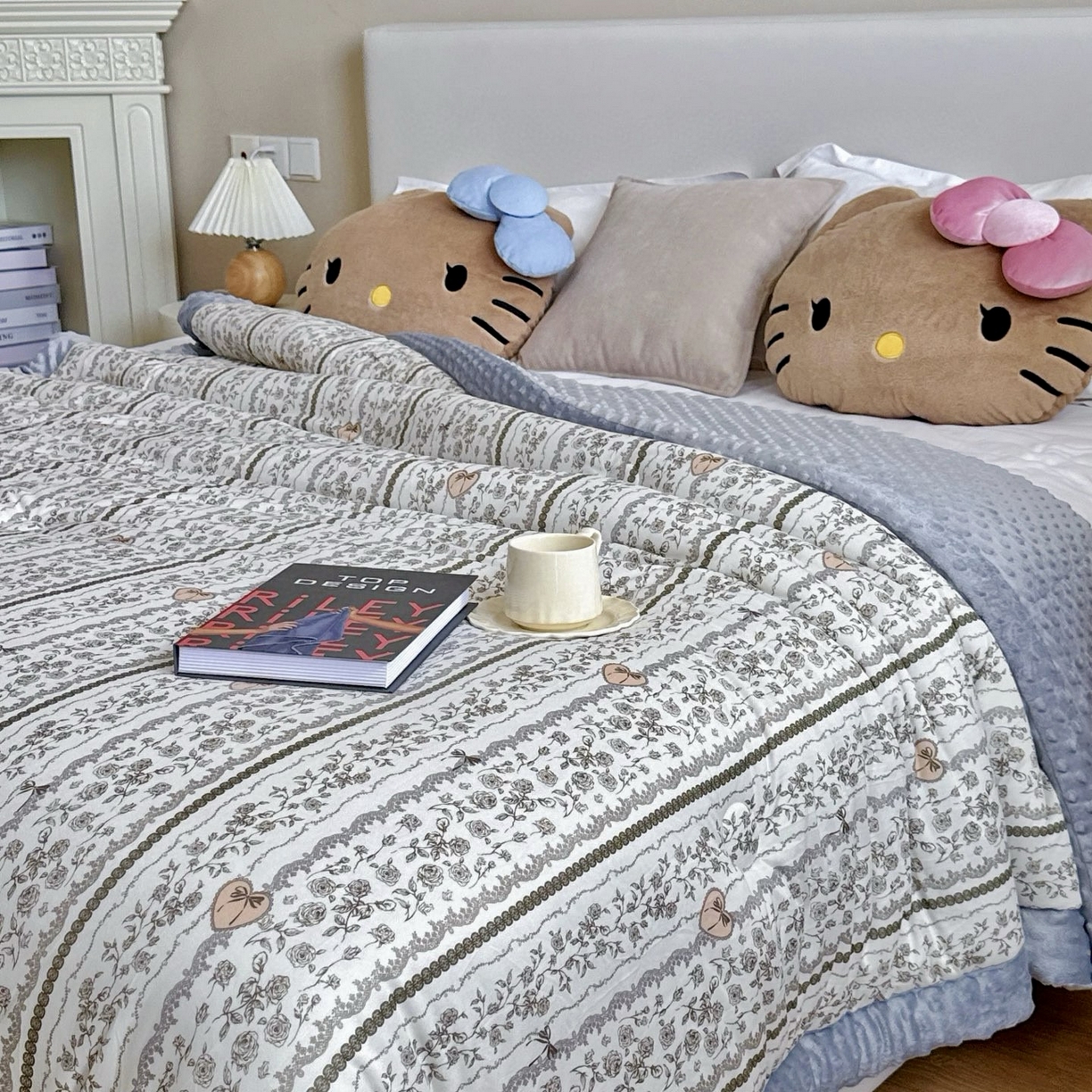 91家纺网 家纺一手货源 找家纺 兜米家居 2025新品秋冬母婴针织豆豆绒被纯手工包边卡通立体豆豆绒保暖被子被芯 幻境