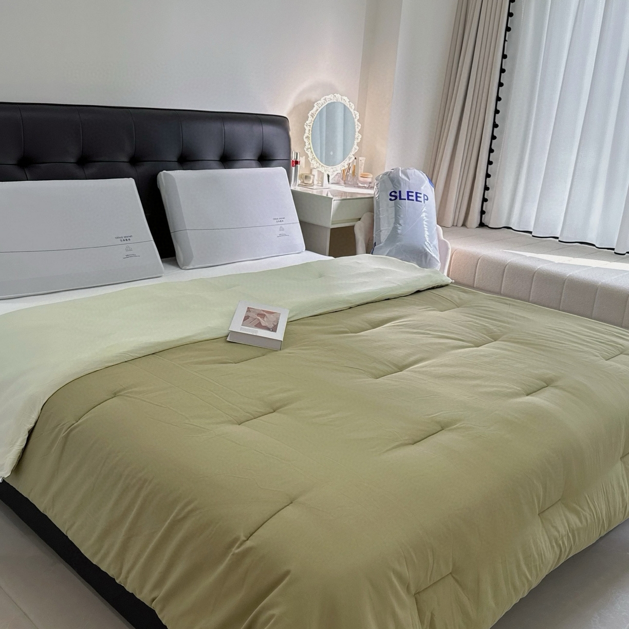 91家纺网 家纺一手货源 找家纺 （总）兜米家居 2025新款某朵酒店同款秋冬保暖深睡控温被芯一体绗缝（不可拆卸）