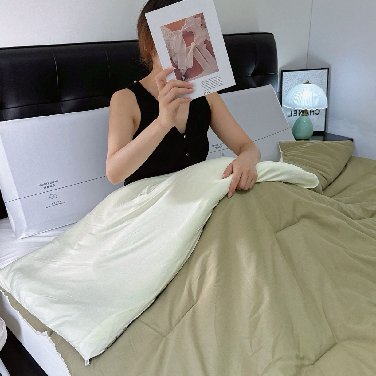 91家纺网 家纺一手货源 找家纺 （总）兜米家居 2025新款某朵酒店同款秋冬保暖深睡控温被芯一体绗缝（不可拆卸）