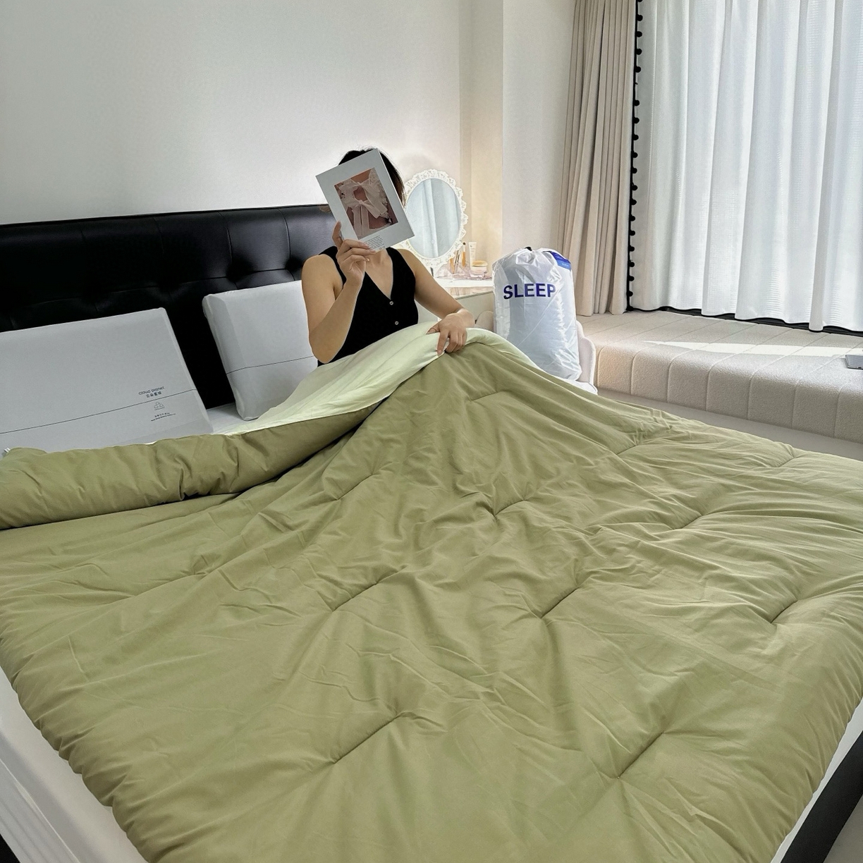 91家纺网 家纺一手货源 找家纺 （总）兜米家居 2025新款某朵酒店同款秋冬保暖深睡控温被芯一体绗缝（不可拆卸）