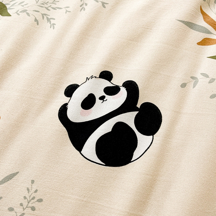 91家纺网 家纺一手货源 找家纺 鑫缘家纺 2025新款亲肤舒适豆豆绒双面大豆被被子被芯 熊猫盼盼