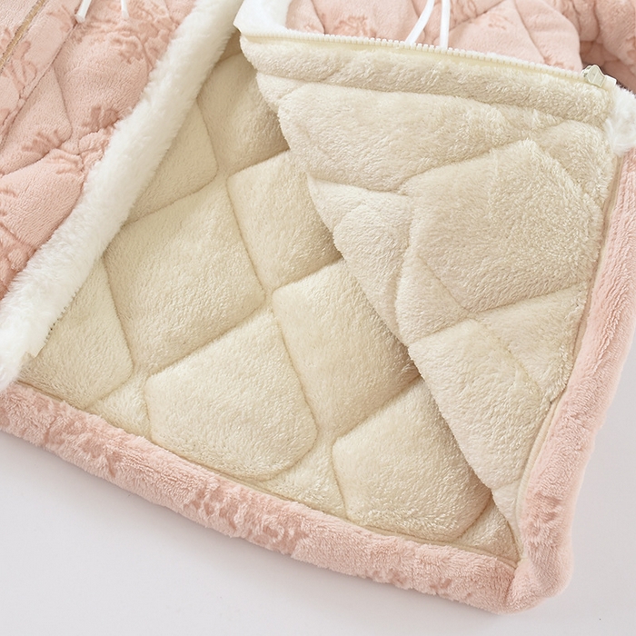 91家纺网 家纺一手货源 找家纺 （总）洛兰沙家居馆 2025新款只代发立领拉链睡衣女冬季毛领新中式中国风三层夹棉加厚时尚家居服套装