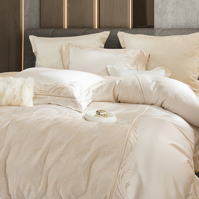 91家纺网 家纺一手货源 找家纺 （总）至爱今生 2025新款色织提花四件套-斯兰顿